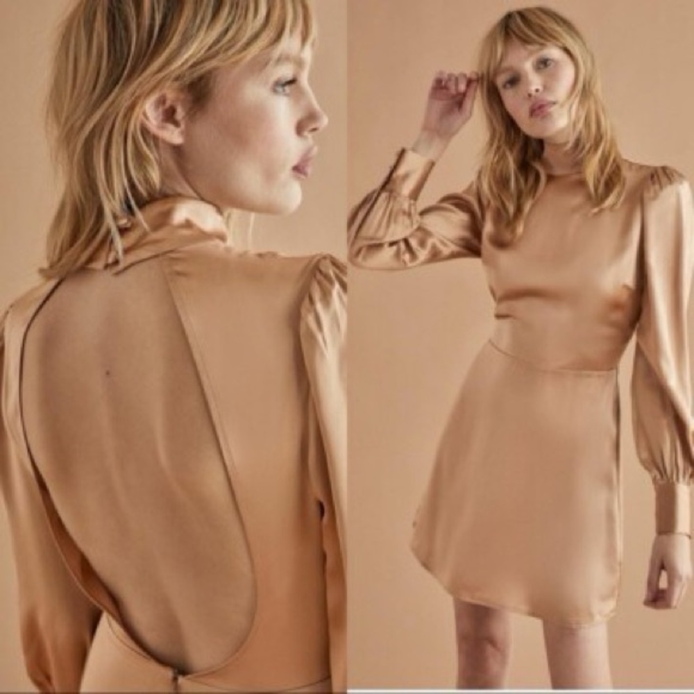 NWT Reformation Kim Dress - Buff 4